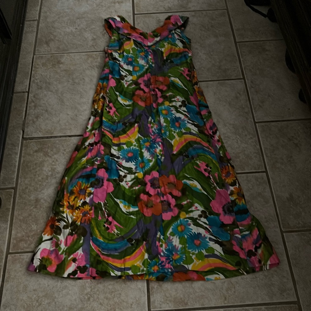 Paradise Hawaii Maxi Low Back Floral Dress
